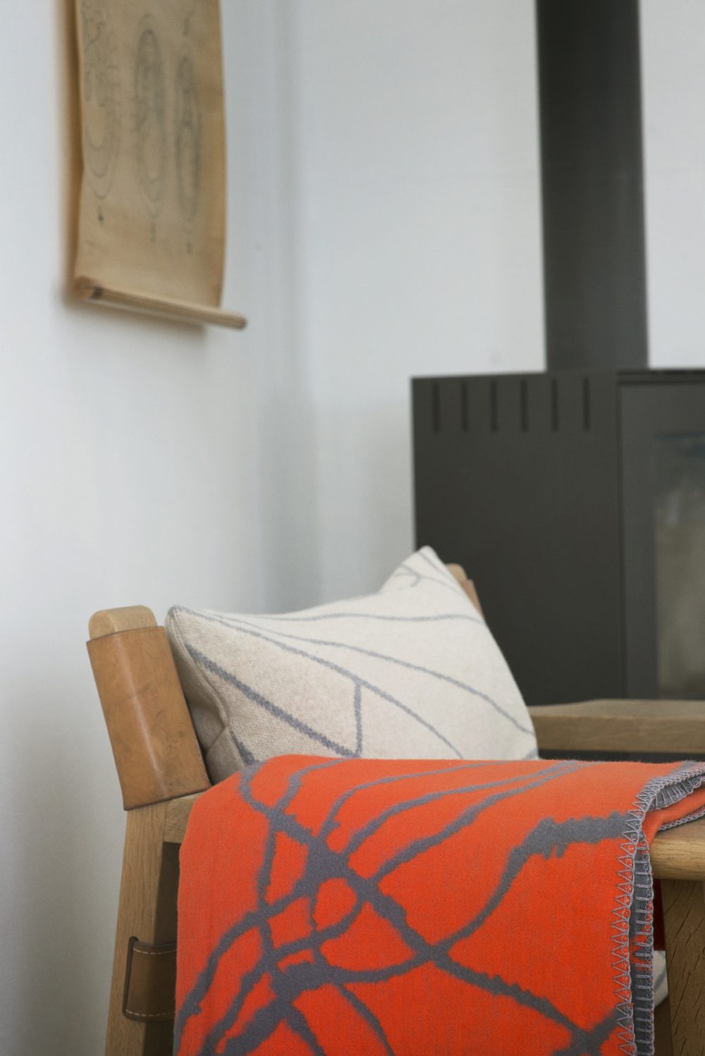 Throw Blanket Mist Grey Orange Organic Cotton Fabulous - Throw Blanket Mist Grey Orange throw blanket mist grey orange organic cotton fabulous - throw blanket mist grey orange