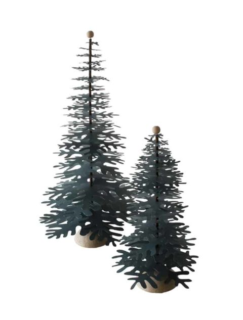 paper decorations Christmas tree on foot